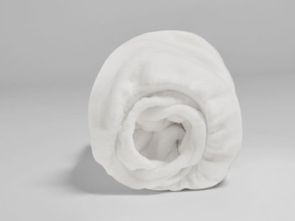 Yumeko Molton extra hoog katoen pure white 160x200x40 100% biologisch katoen, flanel (licht geborsteld)