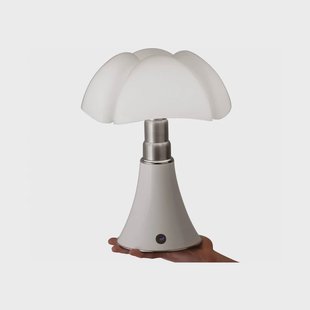 Martinelli Luce - Minipipistrello accu-tijgerlamp, wit, 35 cm