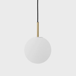 Audo Copenhagen - TR Bulb hanglamp, messing/wit, opaalglas