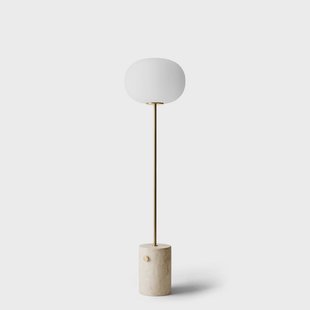Audo Copenhagen - JWDA Vloerlamp Travertine/Brushed Brass