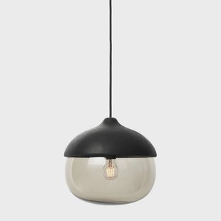 MATER - Terho Hanglamp Large Black/Smoked Transparent