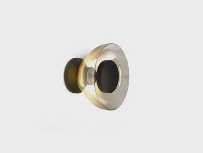 MARSET - Aura Wandlamp w/Canopy Transparent Smoked