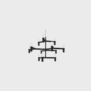 Crown Minor Hanglamp Black Plated Nemo Lighting - Eetkamer