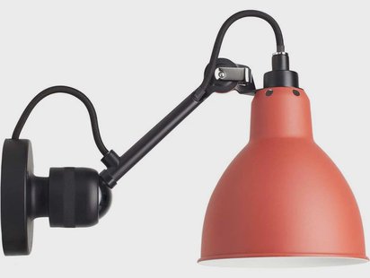 Lampe Gras - 304 Wandlamp Rood