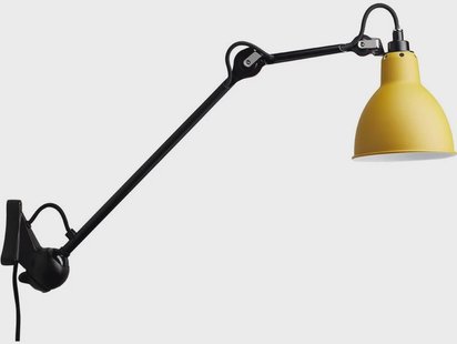 Lampe Gras - 222 Wandlamp Geel/Zwart