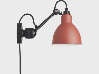 Lampe Gras - 304Ca Wandlamp Rood
