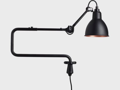 Lampe Gras - 303 Wandlamp Zwart/Zwart/Koper
