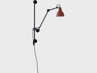 Lampe Gras - 210 Wandlamp Zwart/Rood