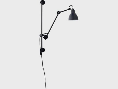 Lampe Gras - 210 Wandlamp Zwart/Blauw