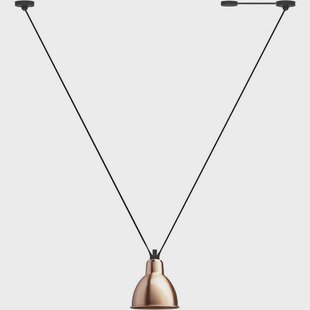 Lampe Gras - 323 L Hanglamp Round Copper/White