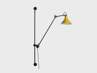 Lampe Gras - 214 Wandlamp Conic Geel