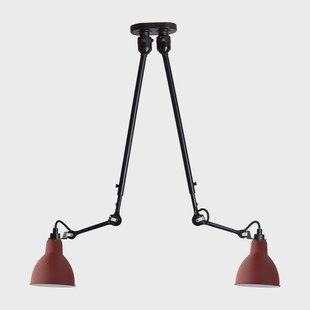Lampe Gras - 302 Dubbel Plafondlamp Rood