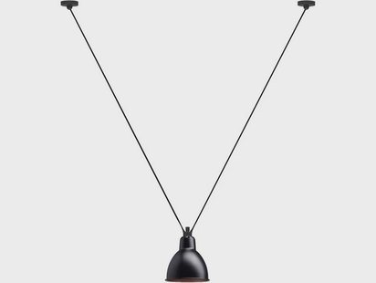Lampe Gras - 323 L Hanglamp Round Black/Copper