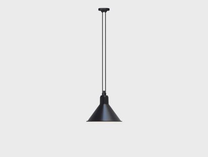 Lampe Gras - 322 L Hanglamp Kegelvormig Zwart