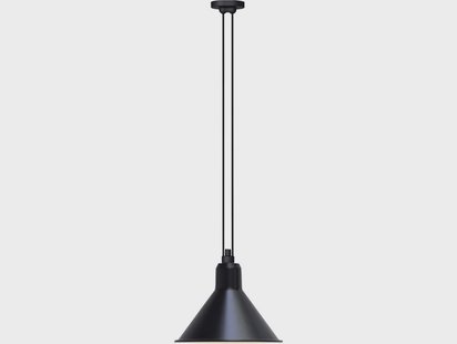 Lampe Gras - 322 L Hanglamp Kegelvormig Zwart/Koper