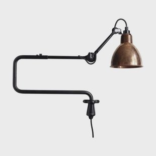 Lampe Gras - 303 Wandlamp Zwart/Raw Koper