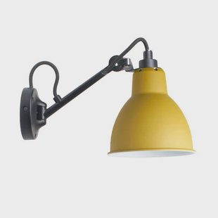 104 Wandlamp Zwart/Yellow Lampe Gras - Woonkamer - Metaal