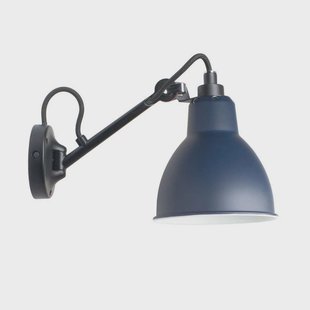 104 Wandlamp Zwart/Blauw Lampe Gras - Woonkamer - Metaal