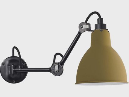 204 Wandlamp Zwart/Yellow Lampe Gras - Woonkamer - Designer - Metaal