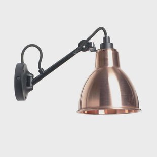 Lampe Gras - 104 Wandlamp Black/Raw Copper
