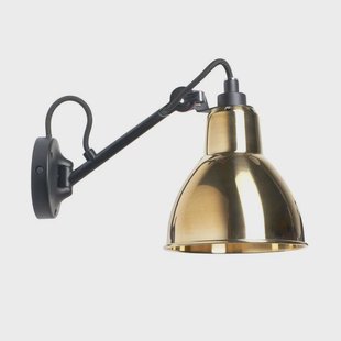 Lampe Gras - 104 Wandlamp Zwart/Brass