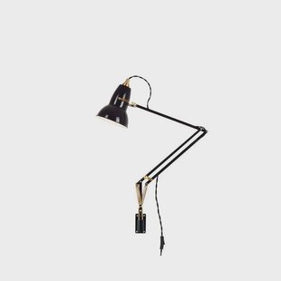 Anglepoise - Original 1227 Brass Wandlamp met montage Jet Black