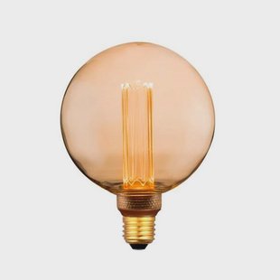 Halo Design - Lamp LED 5W Vintage Globe 3-traps dimbaar E27 Kleuren