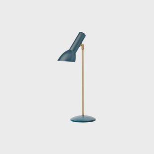 Oblique Tafellamp Petroleumblauw/Geelkoper CPH Lighting - Woonkamer - Aluminium
