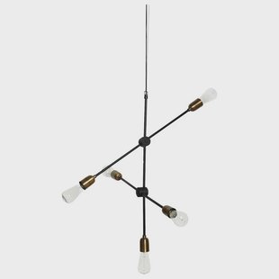 House Doctor - Molecular 5 Hanglamp Zwart/Geel Koper