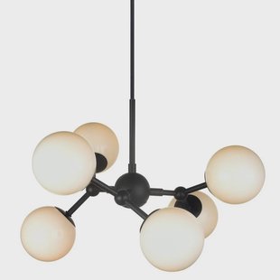 Halo Design - Atom 6 Hanglamp Black/Opal