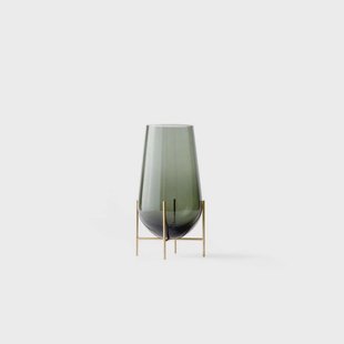Audo Copenhagen - Echasse Vaas Medium Smoke/Brushed Brass