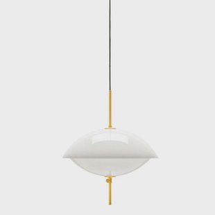 FRITZ HANSEN - Clam Hanglamp Ø550 Opal/Brass