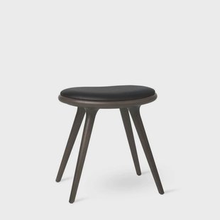 MATER - Low Stool H47 Sirka Grey Stained Beech