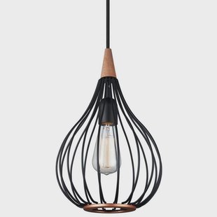 Halo Design - Drops Hanglamp Ø23 Black/Dark Wood