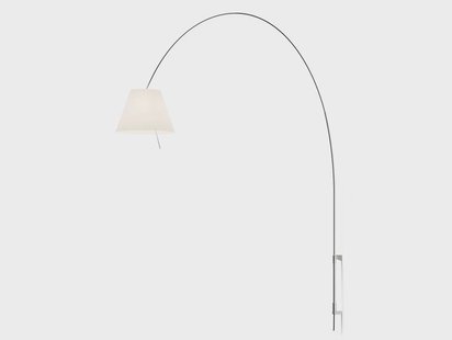 Lady Costanza Wandlamp met Dimmer Wit/Aluminium Luceplan - Metaal