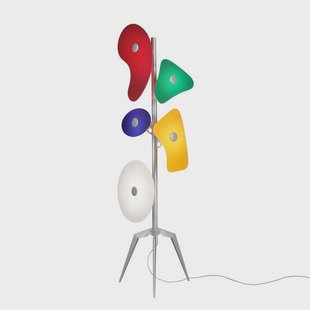 Orbital VloerLamp Gekleurd Foscarini - Woonkamer - Metaal