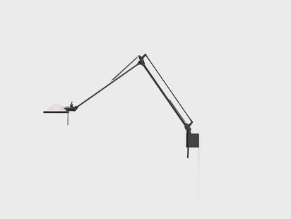 Berenice wandlamp 30x30 wit glas/zwart Luceplan - Aluminium