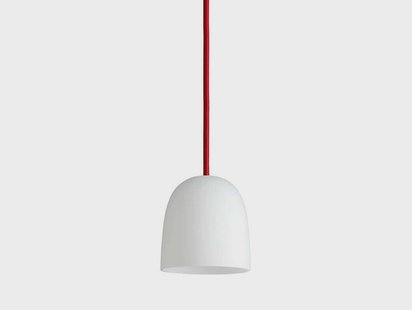 Piet Hein - Super 115 Hanglamp Opaal/Rood Kabel