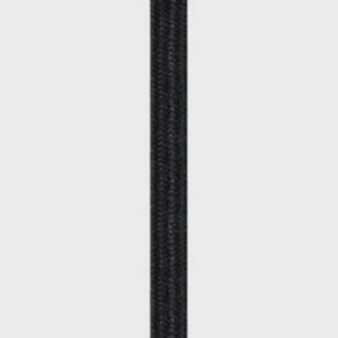 GN - Geweven Kabel (met aarde) Zwart