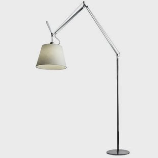 Artemide - Tolomeo Mega Staande Lamp met Dimmer Ø420 Perkament/Aluminium