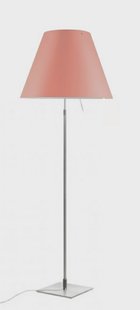 Costanza VloerLamp met Dimmer Alu/Edgy Pink - Luceplan - Woonkamer - Aluminium