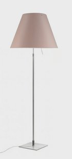 Costanza VloerLamp met Dimmer Alu/Soft Skin Luceplan - Woonkamer - Aluminium