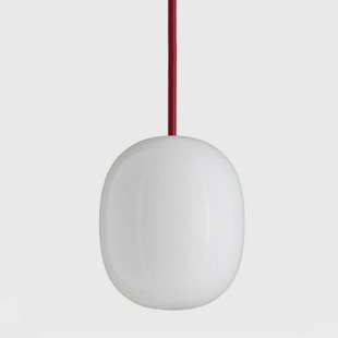 Piet Hein - Superegg 300 Hanglamp Opaal/Rood Kabel