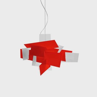 Big Bang Hanglamp Rood LED Foscarini - Kunststof