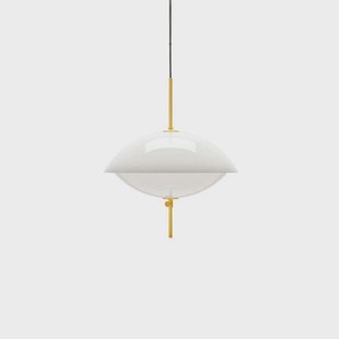 FRITZ HANSEN - Clam Hanglamp Ø440 Opal/Brass