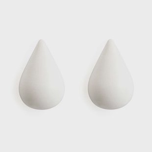 Normann Copenhagen - Dropit kapstokhaken 2 stuks groot wit