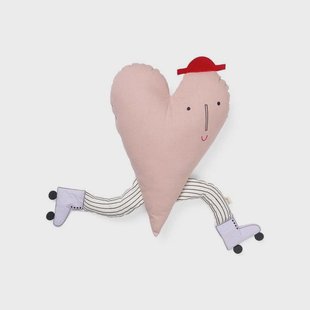 ferm LIVING - Heart Cushion Dusty Rose