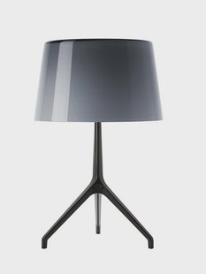 Lumiere XXS Tafellamp Zwart Chroom Gray Foscarini - Aluminium