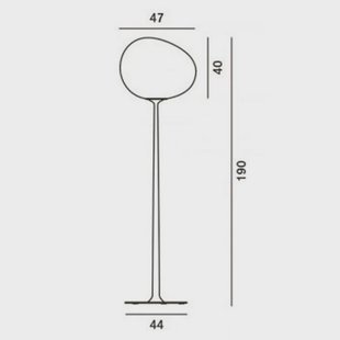 Gregg Grande VloerLamp Foscarini - Woonkamer - Metaal