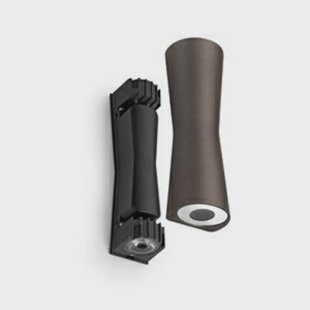 FLOS - Clessidra 40°+40° Buiten Wandlamp Donker Bruin